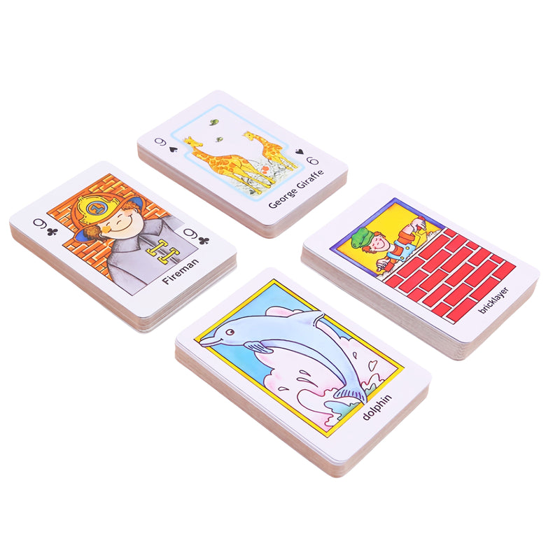 Educational children card games Crazy Eight Hearts Old Maid Fish