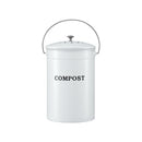 Gardeon Compost Bin Kitchen Compost Caddy Food Waste Bin Bench White