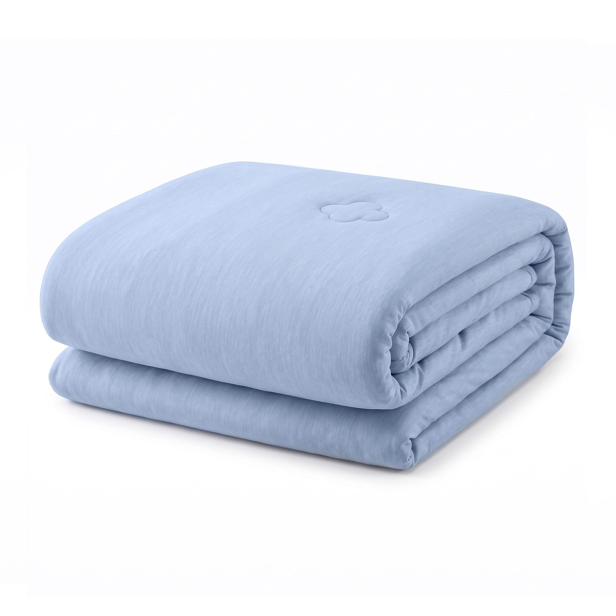 Giselle Cooling Blanket 130cm x 170cm Double Sided Summer Throw Lightweight Blue