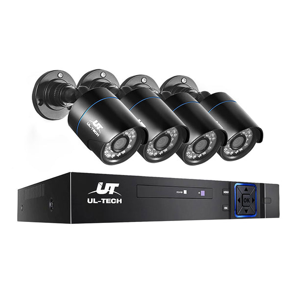 UL-tech CCTV Security System 4CH DVR 4 Cameras 1080p