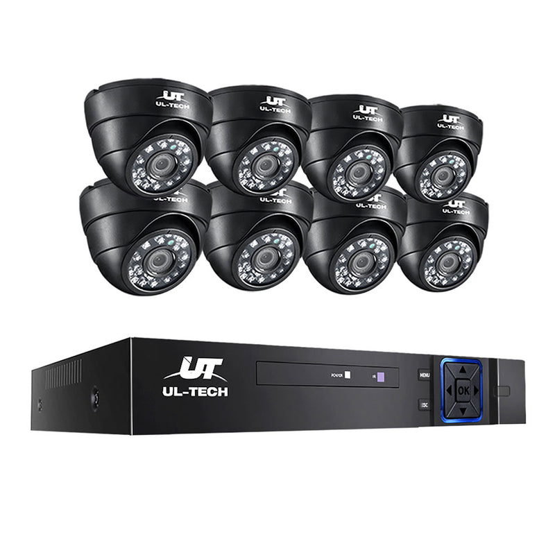 UL-tech CCTV Security System 8CH DVR 8 Cameras 1080p