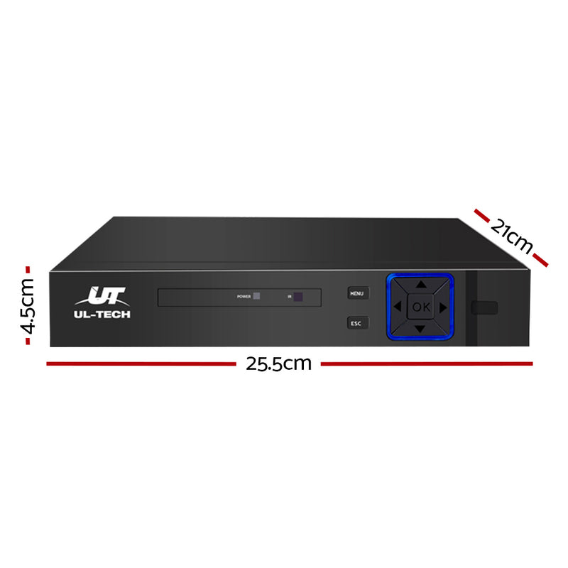 UL-tech 8CH DVR 1080P 5in1 CCTV Video Recorder 4TB Hard Drive