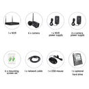 UL-tech CCTV Wireless Security Camera System 8CH Home Outdoor WIFI 6 Square Cameras Kit 1TB