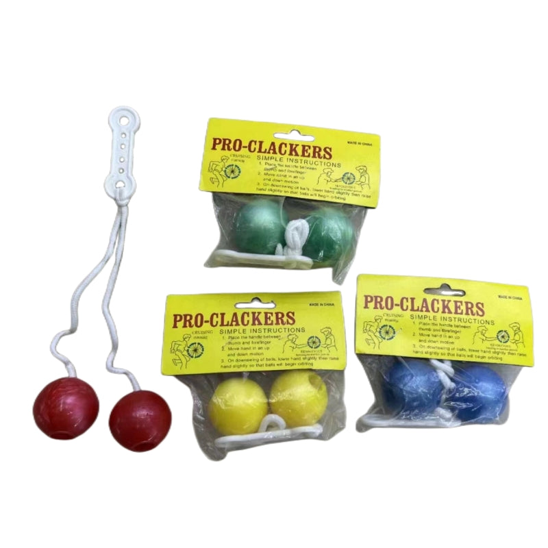 4x Pro Clacker Balls Vintage Classic Toys - NuSea