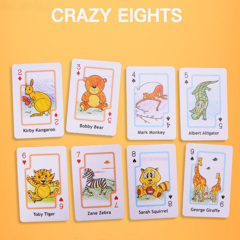 Educational children card games Crazy Eight Hearts Old Maid Fish