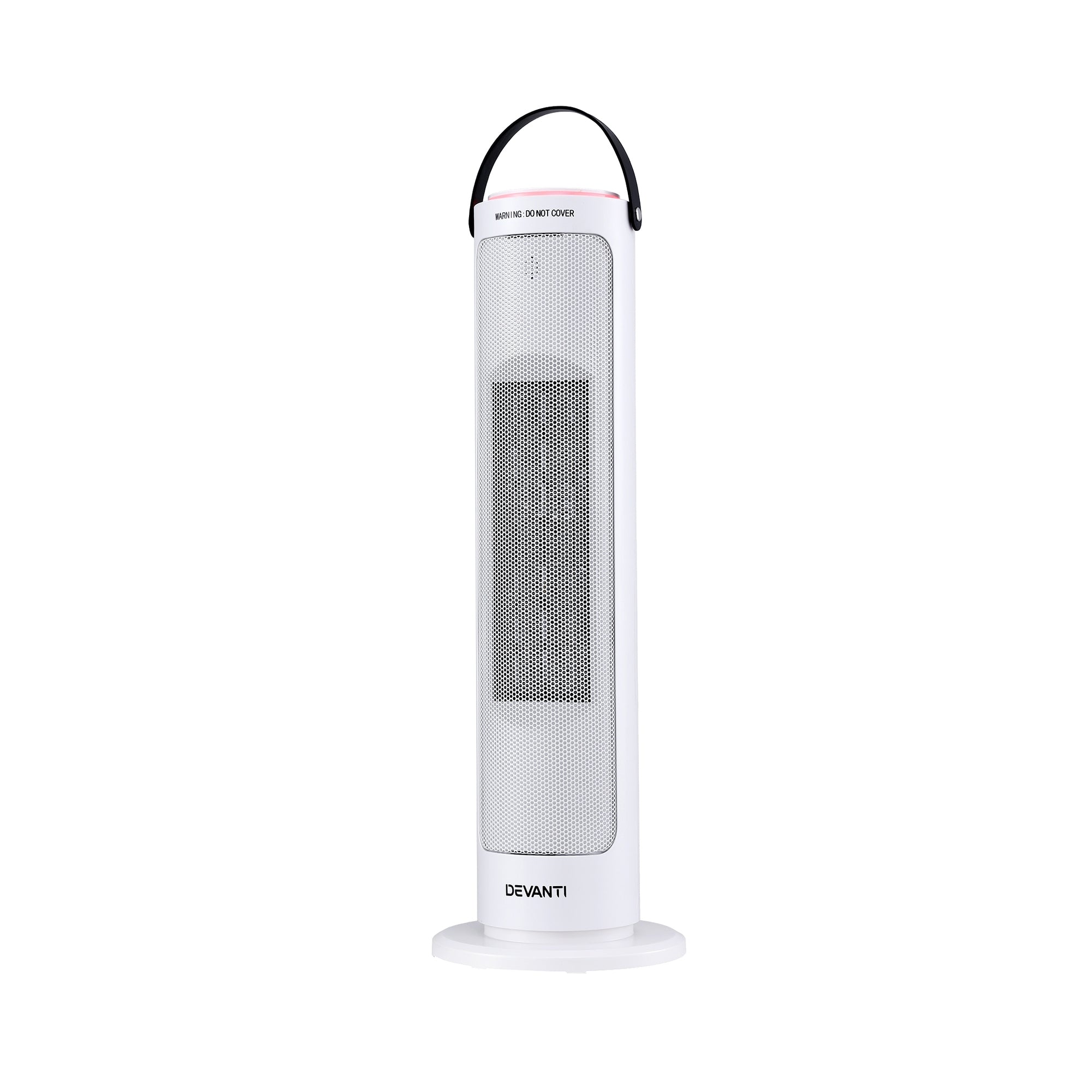 Devanti 2000W Ceramic Tower Heater Space Heaters Oscillating Indoor White
