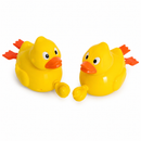 2 Pack Wind-Up Yellow Duck Bath Toys – Pull String Swimming Water Toys for Kids