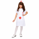 Children’s Nurse Costume Set – White Dress, Apron and Headpiece