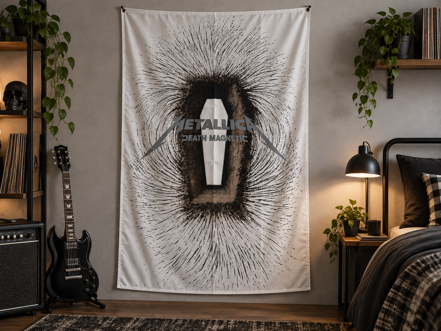 Metallica Death Magnetic Fabric Flag Wall Banner