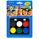 6 Colour Face Paint Set with Applicator – Water Washable