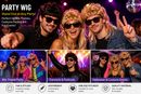 Men’s Retro Mullet Party Wig – Assorted Colours