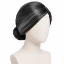 Grandma Costume Wig – Grey Black Bun Style Party Wig