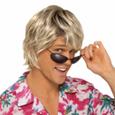Men’s Blonde Shaggy Party Wig – Retro Costume Hairpiece