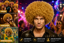 Large Gold Afro Wig – Curly Unisex Party Costume
