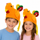 Kids Plush Rooster Costume Hat – Novelty Chicken Headwear for Dress-Up Parties