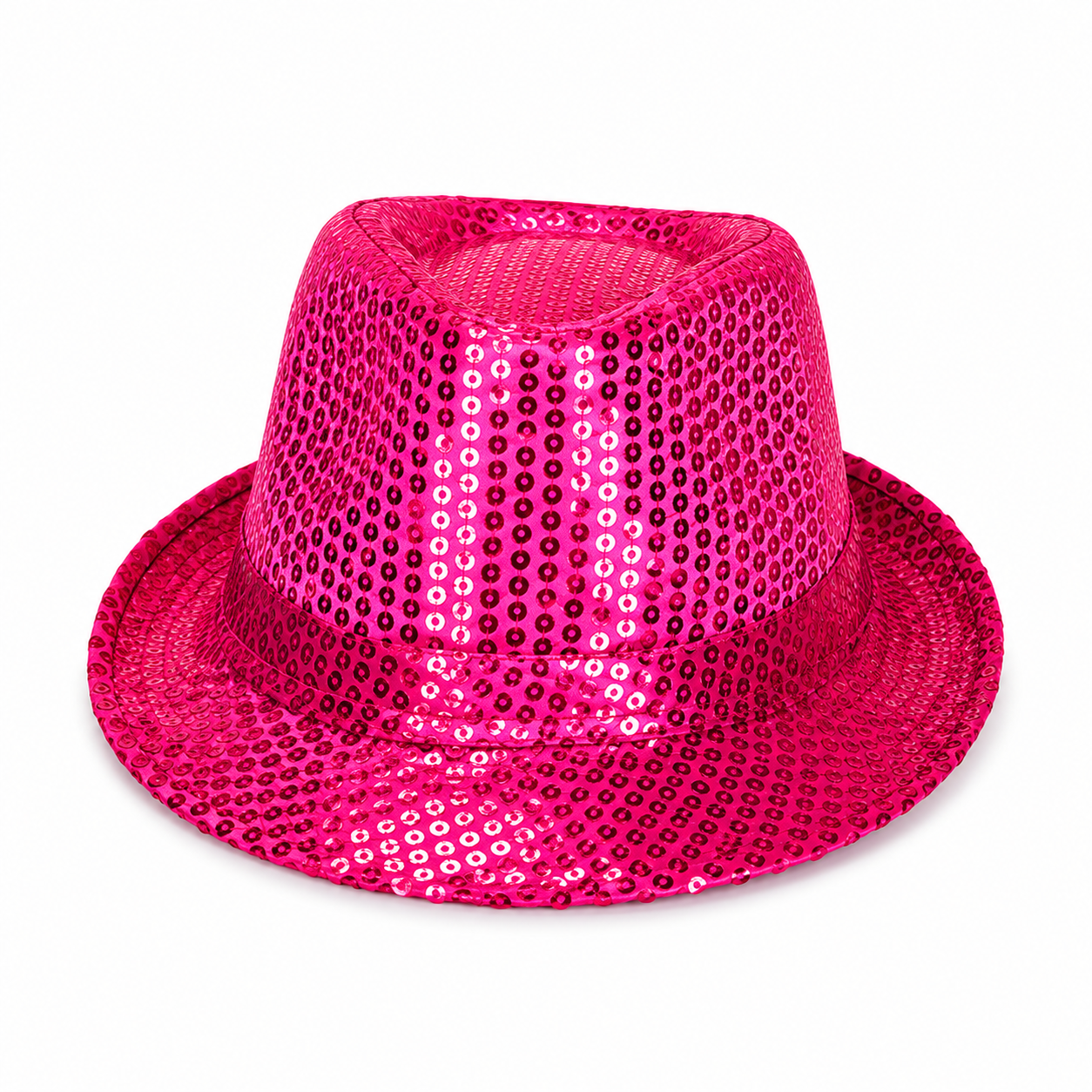Sequin Trilby Fedora Party Hat – Sparkly Costume Accessory in Assorted Colours