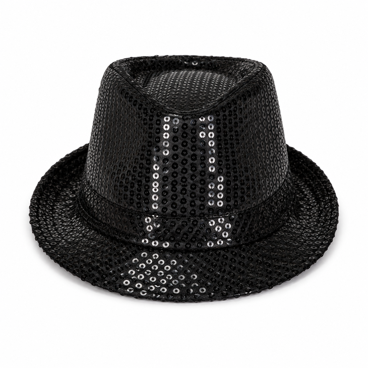 Sequin Trilby Fedora Party Hat – Sparkly Costume Accessory in Assorted Colours