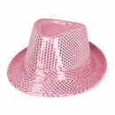 Sequin Trilby Fedora Party Hat – Sparkly Costume Accessory in Assorted Colours