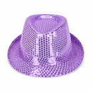 Sequin Trilby Fedora Party Hat – Sparkly Costume Accessory in Assorted Colours