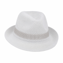 Modern Trilby Hat – Lightweight Woven Party Hat in Assorted Colours