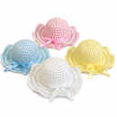 Kids’ Woven Sun Hat with Bow – Floppy Brim Summer Hat in Assorted Colours