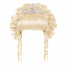 Kids Princess Wig with Tiara – Blonde or Black