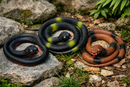 CE Certificated 100cm Realistic Rubber Snakes, Pack of 3 Pcs with Assorted Colours (Red‑Belly Black, Green, Brown)