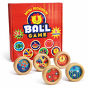 6x Mini Wooden Ball Maze Game – Handheld Skill Toy for Kids & Adults