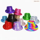 Sequin Trilby Fedora Party Hat – Sparkly Costume Accessory in Assorted Colours