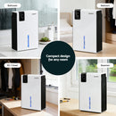 DEVANTI 2000ml Portable Dehumidifier Moisture Absorber Home Bedroom Quiet Remote