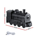 Devanti Train Aroma Diffuser Essential Oil Humidifier 300ml Smoke Ring LED Timer