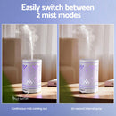 Devanti Ultrasonic Aroma Diffuser Aromatherapy 100ml LED Lights Iron Humidifier Forest