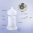 Devanti Ultrasonic Aroma Diffuser Aromatherapy 100ml LED Lights Iron Humidifier Forest