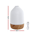 Devanti Ultrasonic Aroma Diffuser Aromatherapy 100ml LED Lights Iron Humidifier Forest