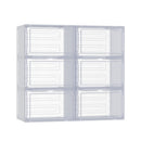 Artiss Shoe Box DIY Set of 6 Stackable Magnetic Door