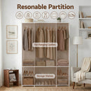 Artiss Large Portable Clothes Closet Wardrobe with Open Shelf White
