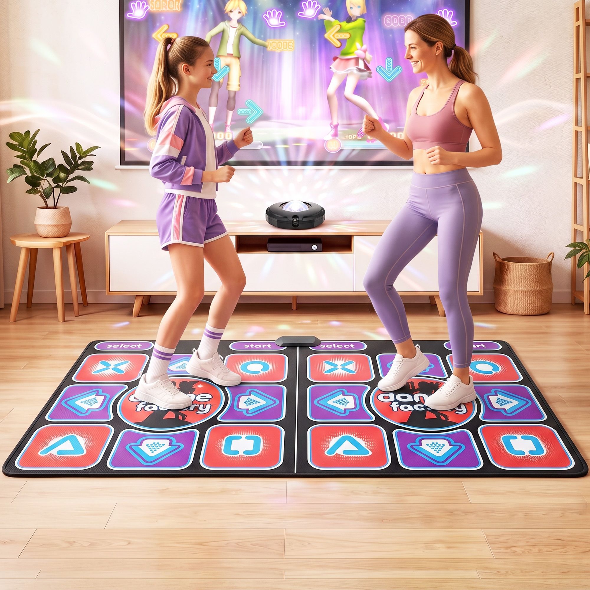Keezi HDMI Dance Mat 2 Player for Kids & Adults with AR Camera Electronic Dance Pad