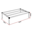Giantz 91x51cm Aluminum Dunnage Rack Heavy Duty Kitchen Storage Platform