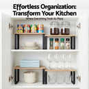 Cefito Kitchen Storage Shelves Rack Cupboard Cabinet Organiser Set of 2
