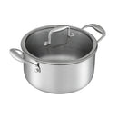 5-Star Chef 4.5L 24cm Stainless Steel Dutch Oven Pot with Lid and Stay-Cool Handle