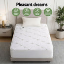 Giselle Electric Blanket Bamboo Fabric Single Fitted Heated Pad Underlay Washable Winter