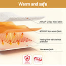 Giselle Electric Blanket LED Remote Sherpa Fleece Underlay Fully Fitted Machine Washable King Single