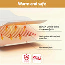 Giselle Electric Blanket King Single Heated Fully Fitted Washable Pad Winter Warm