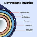 Weisshorn Foldable Bathtub PVC SPA Bucket Inflatable Cushion 134x65cm Star Navy