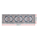 Artiss 80 x 300 cm Washable Runner Area Rug No Hard Glue Quilt-Like Soft for Home Decor, 0.5cm Ultra-Thin Pet Friendly Bohemian Medallion Bedroom Carpet