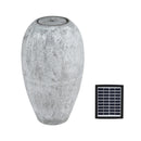 Gardeon Solar Fountain Water Feature Outdoor Fountain LED Lights Beige