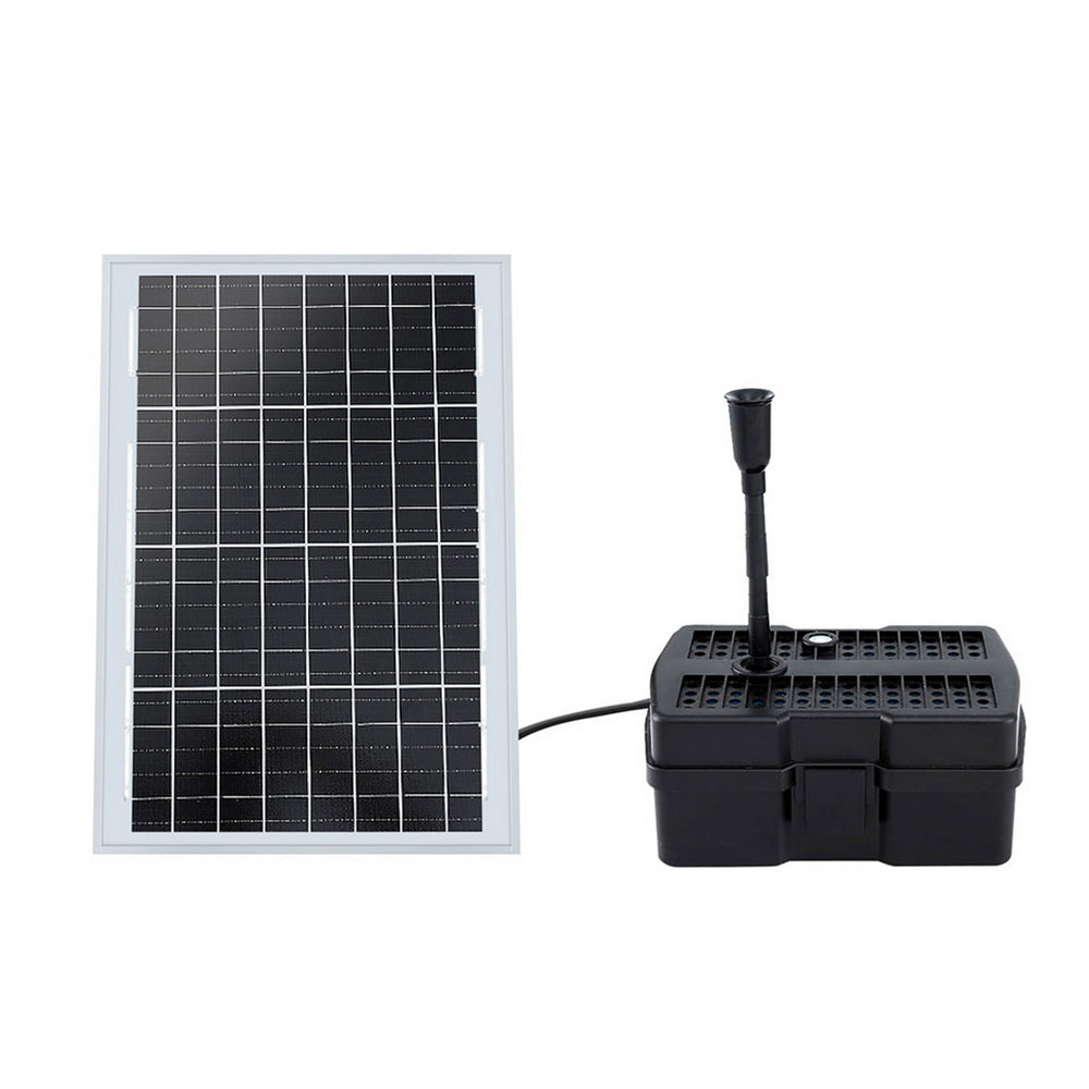 Gardeon Solar Submersible Water Pond Fountain Pump with Filter Box 6FT 1190L/H