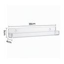 Artiss 6-Pack Acrylic Wall Shelves, Clear Floating Display Shelf with Detachable Panels & Front Lip