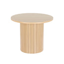 Artiss Coffee Table Round Fluted Base PIIA