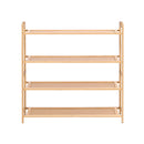 Artiss 4 Tier Shoe Rack Bamboo Storage Organiser Pine